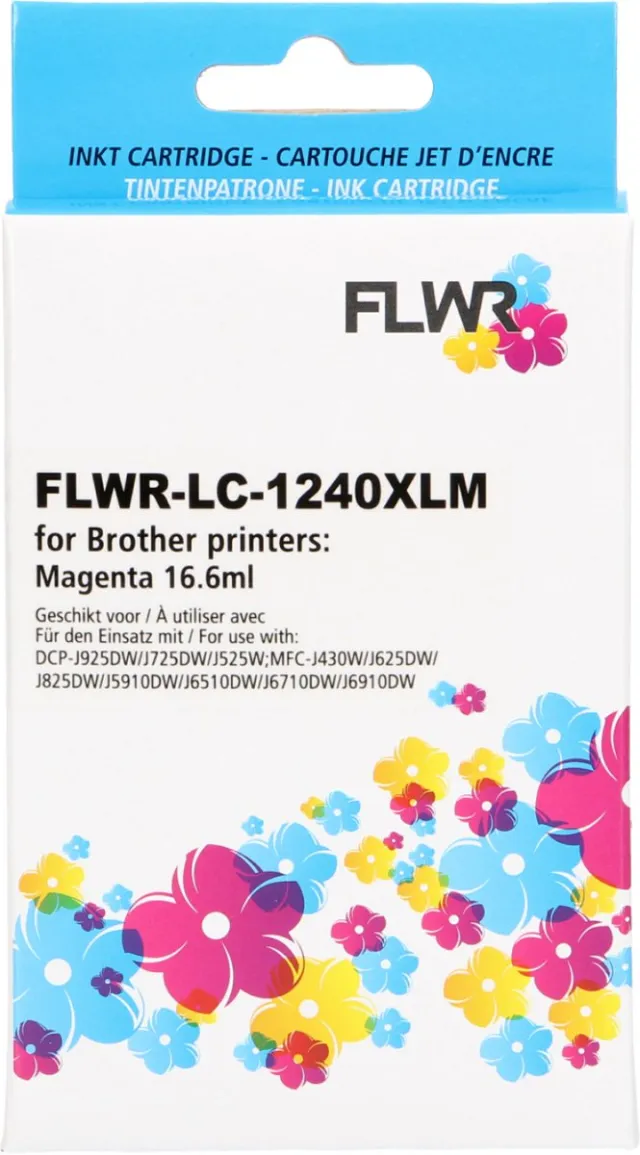 FLWR Cartridges / Brother LC-1240XL / magenta / Geschikt voor Brother