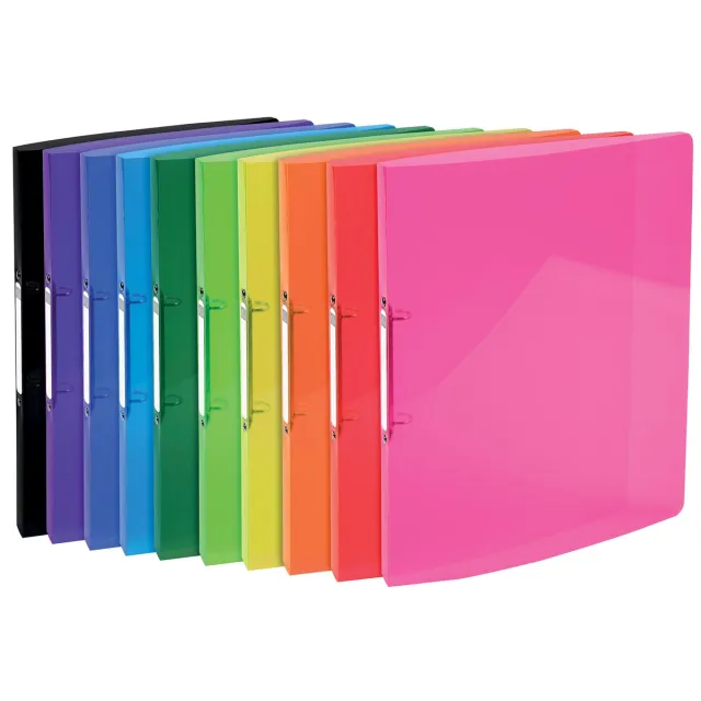 Exacompta Iderama ringmap, voor ft A4, Uit PP met softcover, 2 ringen van 15 mm, geassorteerde kleuren blauw