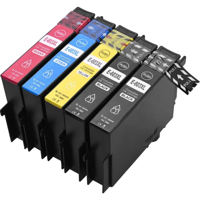 Ipexnl geschikt voor Epson 603 / 603XL inkt cartridges Multipack 5 inktpatronen Epson Expression Home XP2100, XP2105, XP2150, XP3250, XP2155, XP3100, XP3105, XP4100, XP4105, XP4150, XP4155, WorkForce WF2810, WF2830, WF2840DWF, WF2850DWF, WF2870DWF Multi pack