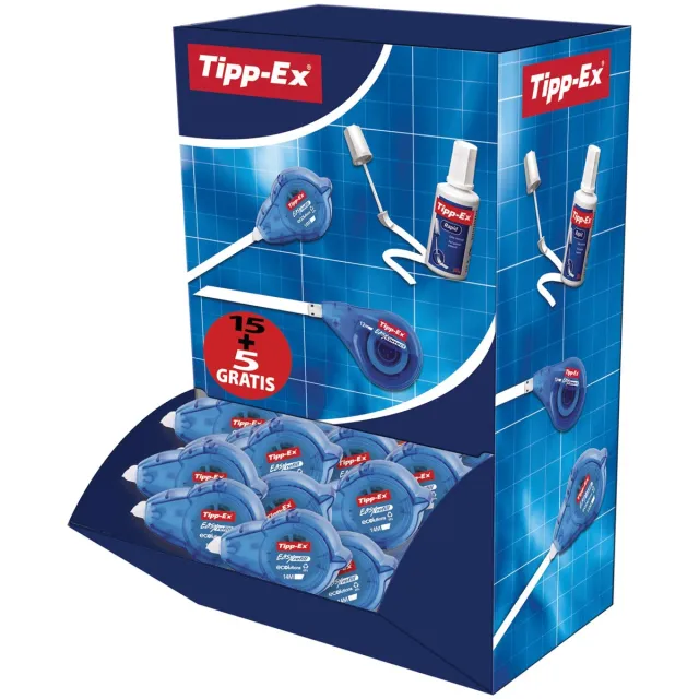 Tipp-ex correctieroller ECOlutions Easy Refill doos van 20 stuks (15 + 5 GRATIS)
