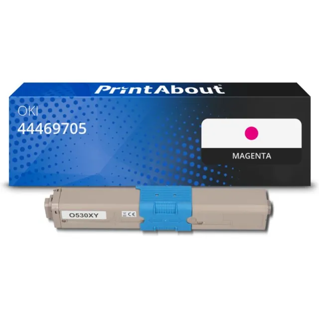 PrintAbout huismerk Toner 44469705 Magenta Geschikt voor OKI