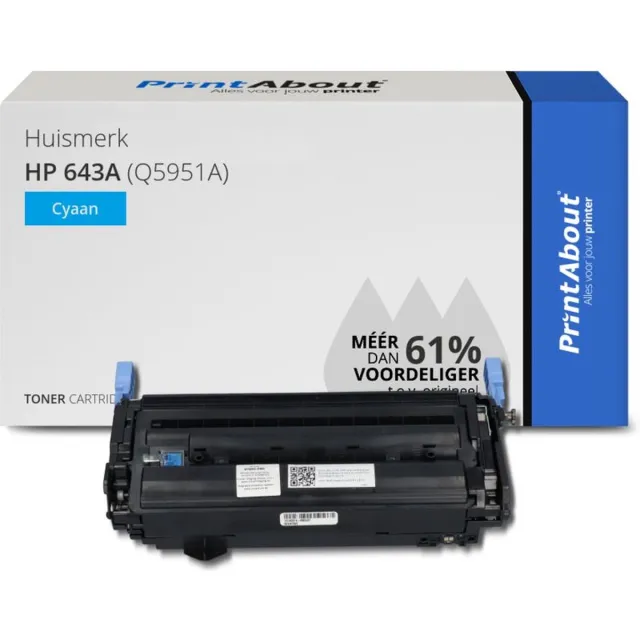 PrintAbout HP 643A (Q5951A) toner cyaan