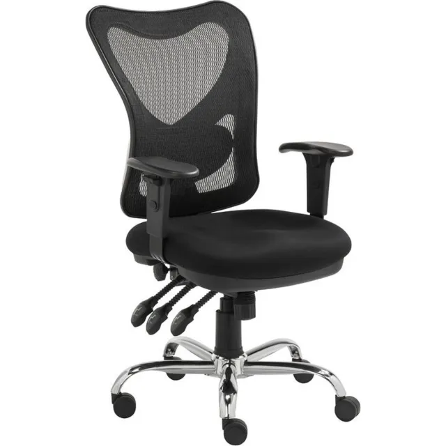 THORNS Bureaustoel Model MIRA. Design bureaustoel. Mesh rugleuning. Zwart
