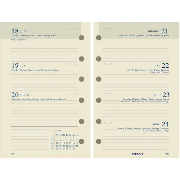 Brepols Agendavulling 2027 Brepols Brefax 27 7dagen/2pagina's