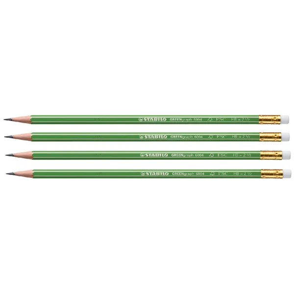 Stabilo Potlood STABILO Greengraph 6004 HB met gumtop