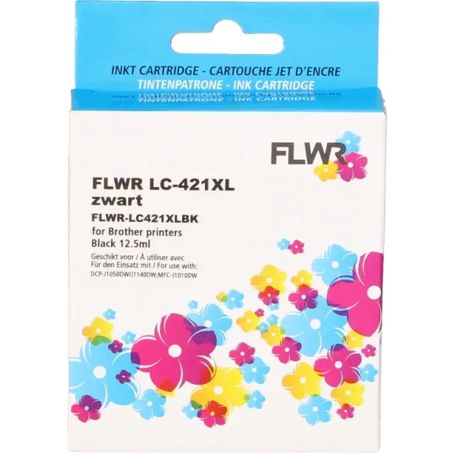 FLWR Brother LC-421XL zwart (Huismerk (compatible))