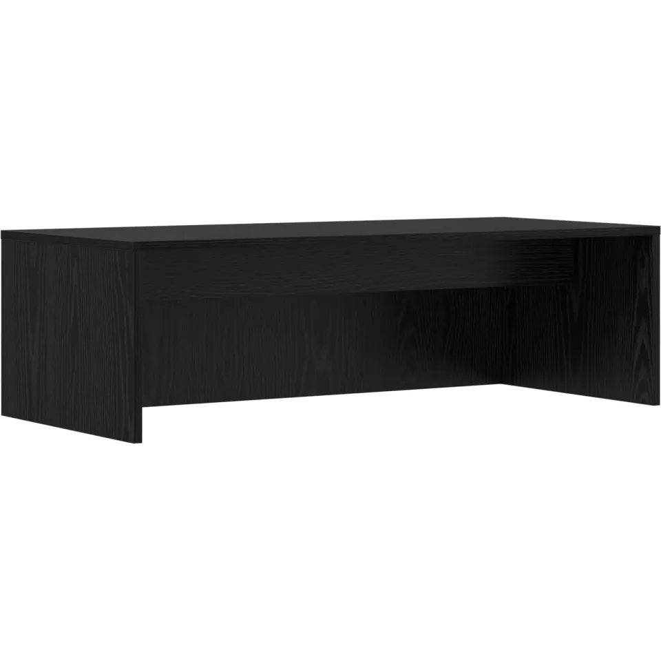 vidaXL Wandbureau Zwart Eiken 100 x 45 x 30 cm Bewerkt hout, foto 3