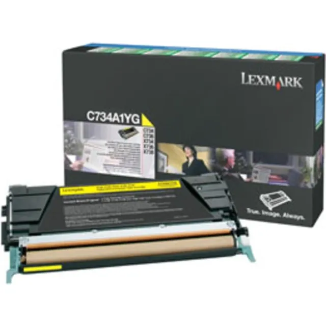 Lexmark Tonercartridge 0C734A1YG Geel