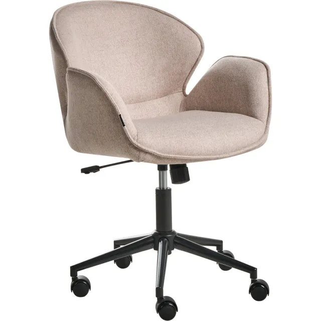 Beliani BELMAR - Bureaustoel - Taupe - Polyester Grijs