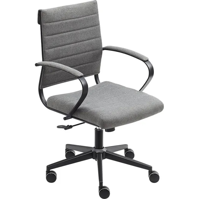 Sedero Bureaustoel Cádiz Antraciet - Stof - Black Steel Edition - Bureaustoel voor Volwassenen