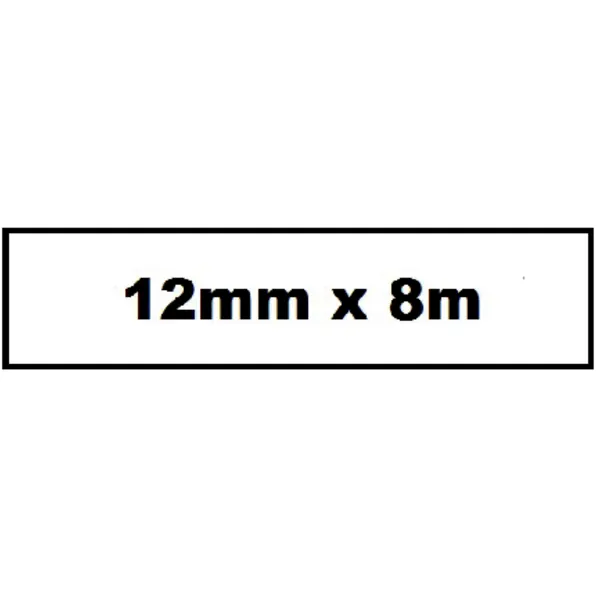 Quantore Labeltape Quantore TZe-231 12mmx8m zwart op wit