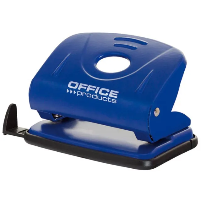 Office Products perforator, 25 blad, in metaal, blauw