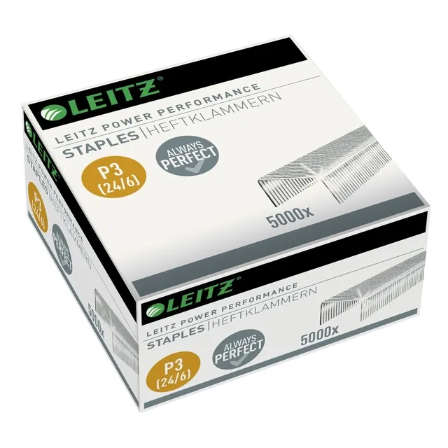 Leitz Nieten Leitz P3 24/6 verzinkt 5000 stuks