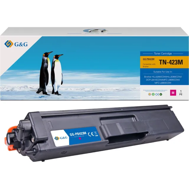 G&G TN423 toner Compatibel met Brother TN-423 Tonercartridge Magenta 1 stuk(s) - Huismerk