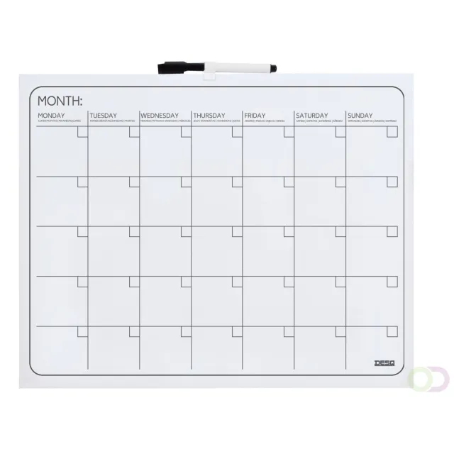 Desq Planbord Desq maand 40x50cm magnetisch