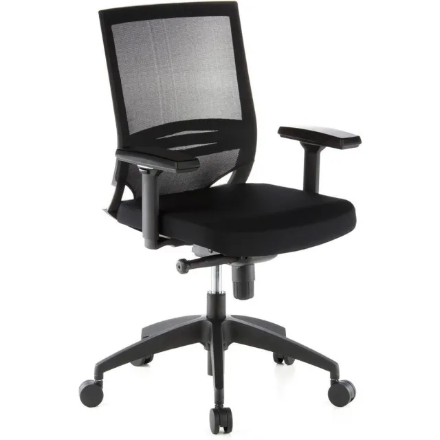hjh office Bureaustoel PORTO BASE mesh stof , zwart hjh OFFICE