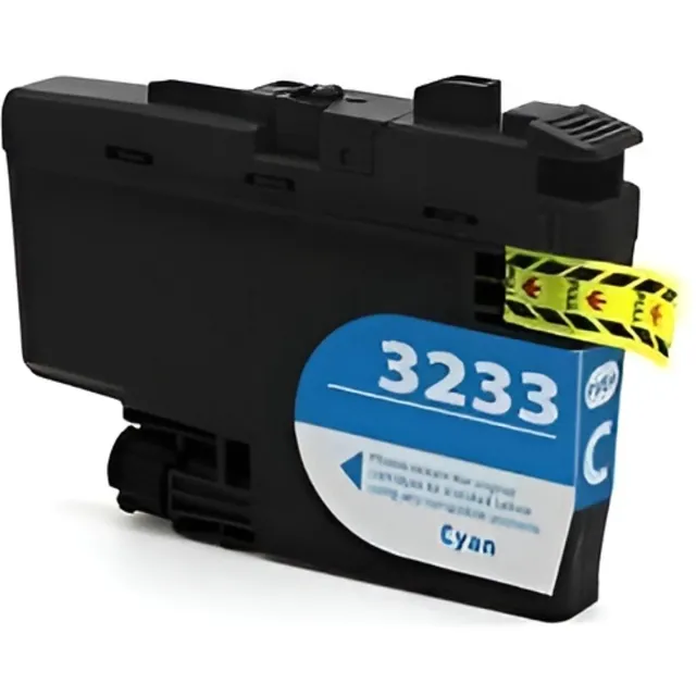 Inktkenners Inktcartridge geschikt voor Brother LC-3233 / LC-3235 | 1x Cyaan geschikt voor Brother DCP-J1100DW - MFC-J1300DW