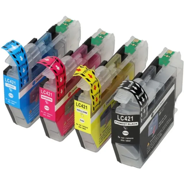 PrintAbout huismerk Inktcartridge LC-421VAL 4-kleuren Multipack geschikt voor Brother
