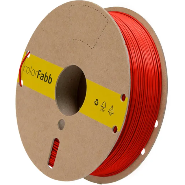 ColorFabb Lw-pla Rood 3D-printerfilament - 1,75 mm - 2200 g - Lichtgewicht materiaal - Ideaal voor RC-vliegtuigen - Matte afwerking