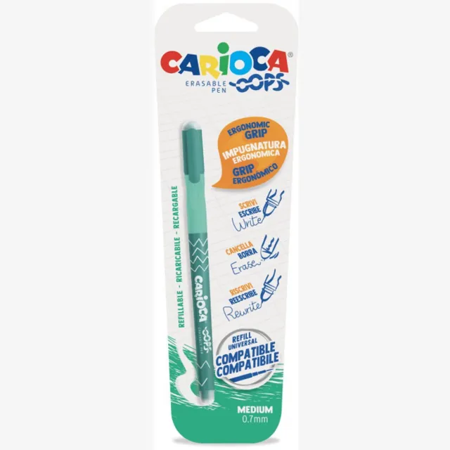 Carioca 43036/04 gelpen Afgetopte gelpen Medium Groen 1 stuk(s) Meerkleurig