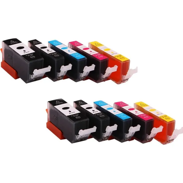 ABC Set 10x ABC huismerk inkt cartridge geschikt voor Canon 550XL 551XL PGI-550XL CLI-551XL voor Canon Pixma IP-8750 IX-6850 MG-5400 MG-5450 MG-5500 MG-5550 MG-5600 MG-5650 MG-6300 MG-6350 MG-6400 MG-6450 Set 10 stuks