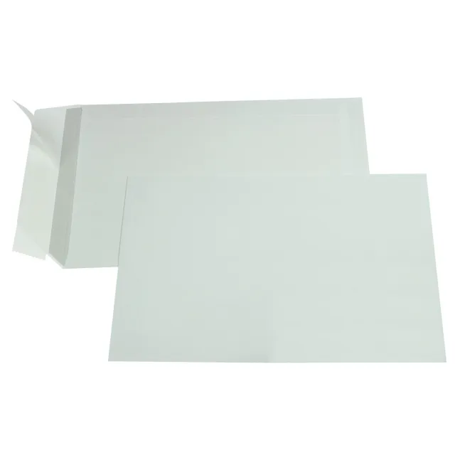 Gallery enveloppen ft 162 x 229 mm, stripsluiting, binnenzijde grijs, doos van 500 stuks wit