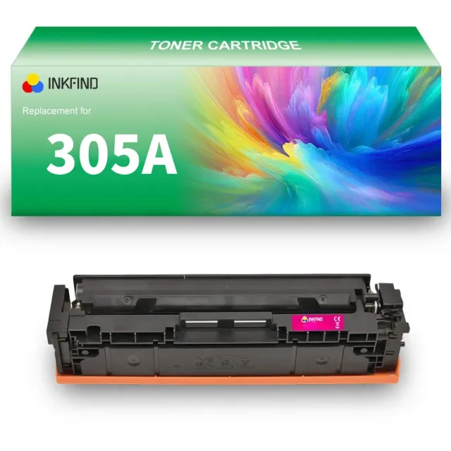 INKFIND 305A (CE413A) Magenta tonercartridge compatibel met HP 305A (CE413A) Magenta - 1-pack Magenta Magenta x 1