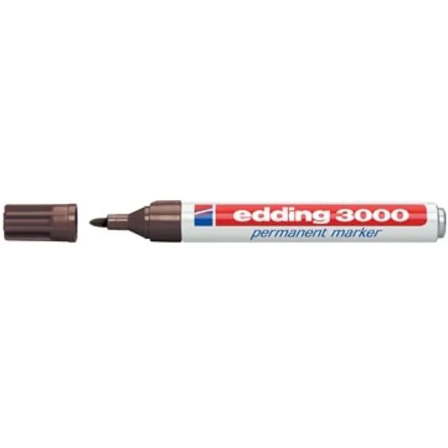 Edding Viltstift edding 3000 rond 1.5-3mm donkerbruin