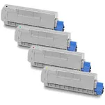 Oki Huismerk OKI C612 (46507505-46507508) Toners Multipack (zwart + 3 kleuren)