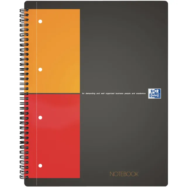 Oxford INTERNATIONAL Notebook, 160 bladzijden, ft A4+, geruit 5 mm wit