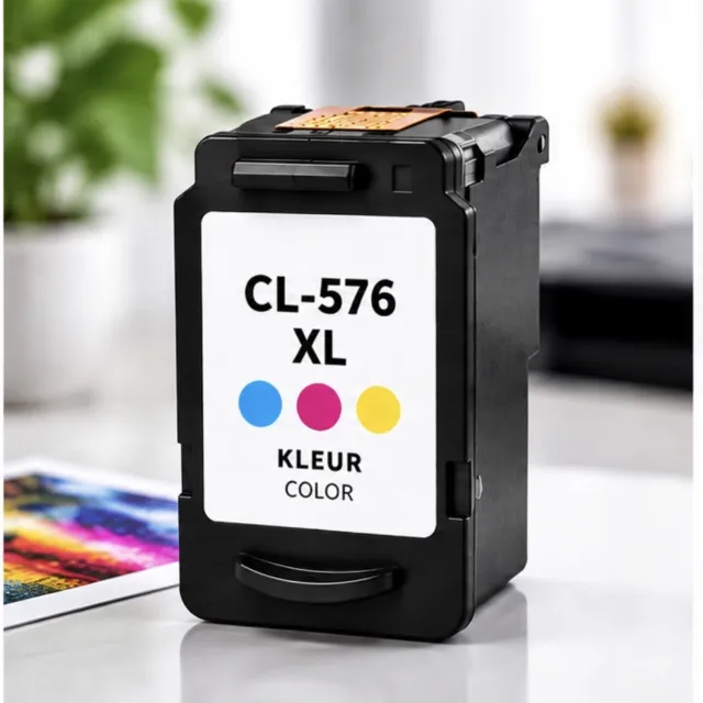 Inktkeuze CL-576XL Kleur huismerk inktcartridges | Compatible met Canon PG-575XL en CL-576XL | Geschikt voor Canon PIXMA TS3550i, TS3551i, TS3750i, TS3751i, TS3752i, TR4750i, TR4751i, TR4755i, TR4756i