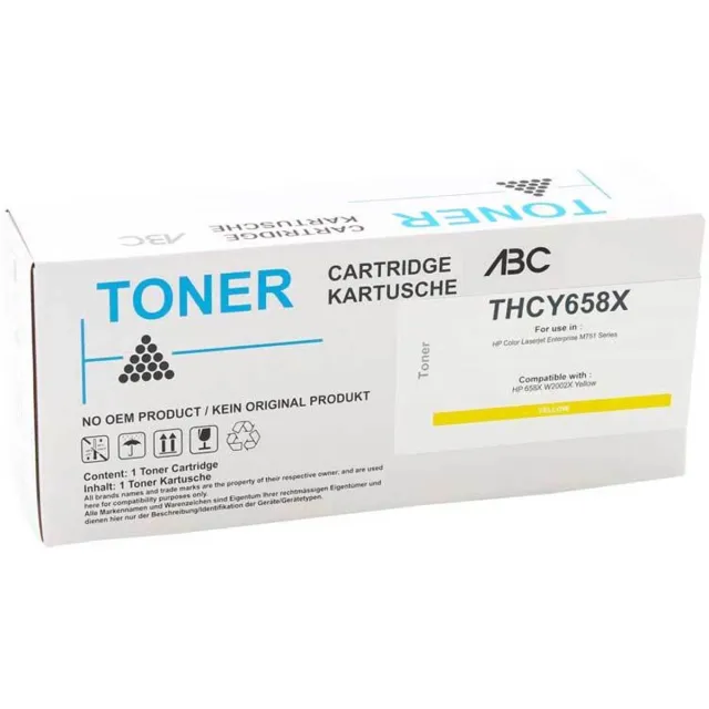 ABC huismerk toner geschikt voor HP 658X W2002X M751 geel Geel XXL