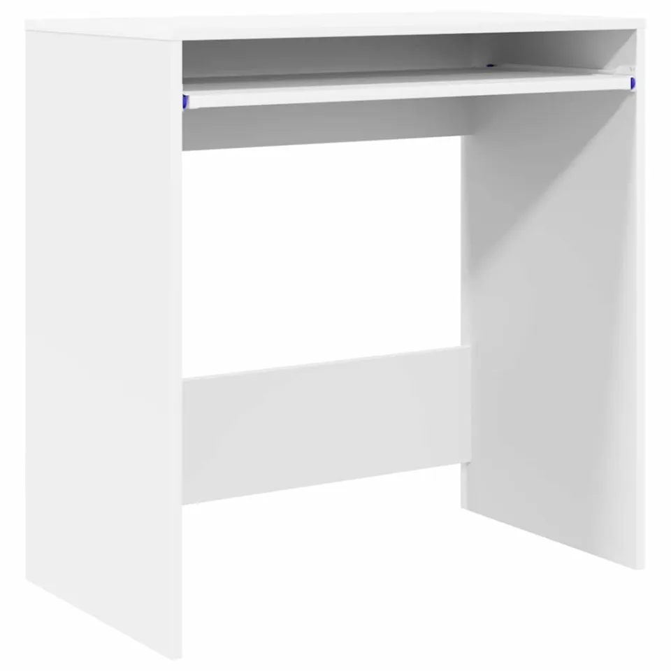 vidaXL Bureau Wit 77,5 x 43 x 79 cm Bewerkt hout, foto 3