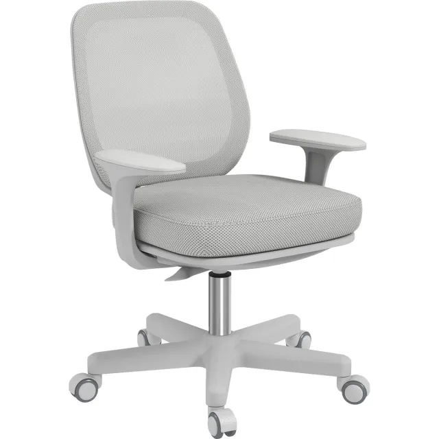 Vinsetto bureaustoel met mesh bekleding, 55x48x94,5 cm, grijs