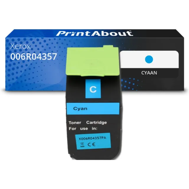 PrintAbout huismerk Toner 006R04357 Cyaan Geschikt voor Xerox