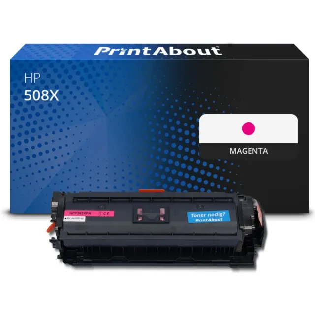 PrintAbout huismerk Toner 508X (CF363X) Magenta Hoge capaciteit Geschikt voor HP