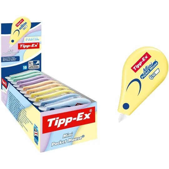 Tipp-ex Correctietape Tipp-Ex mini pocket mouse 5mmx6m pastel assorti