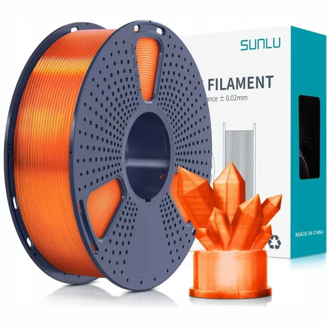Sunlu PETG Oranje transparant / Orange 1kg - 1.75mm - 3D printer filament