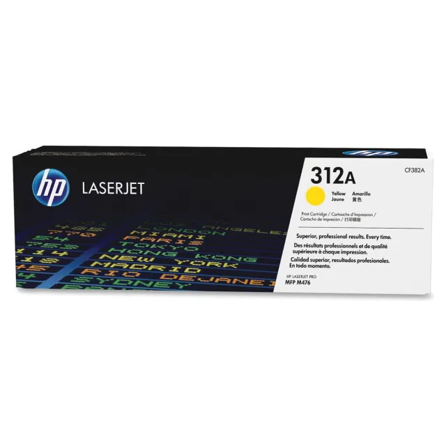 Hp toner 312A, 2 700 pagina's, OEM CF382A, geel