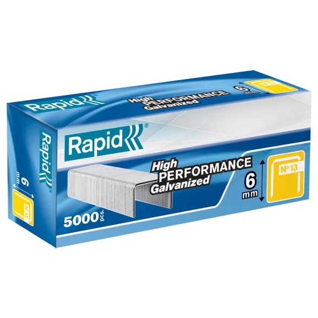 Rapid Nieten rapid 13/6 gegalvaniseerd standaard 5000 Stuks