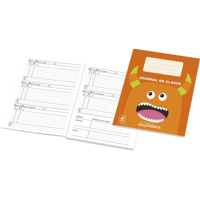 Aurora schoolagenda Franstalig, eeuwigdurend wit