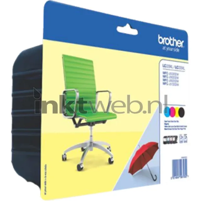 Brother LC-229XL Multipack zwart en kleur
