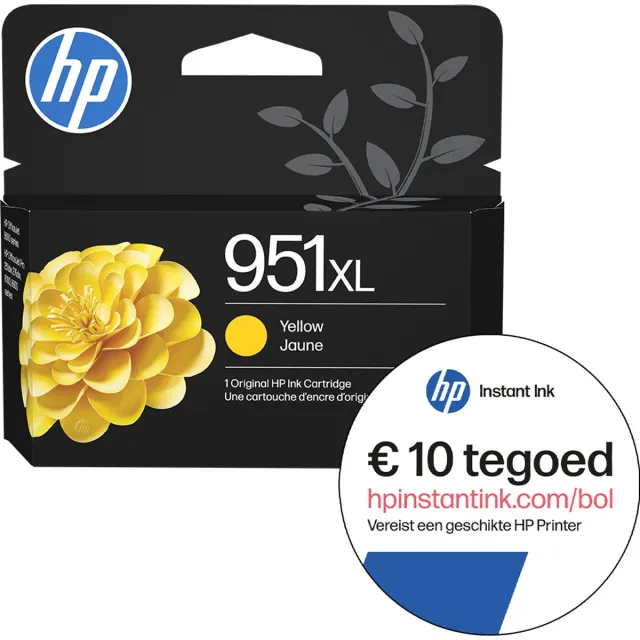 HP 951 - Inktcartridge Geel + Instant Ink tegoed