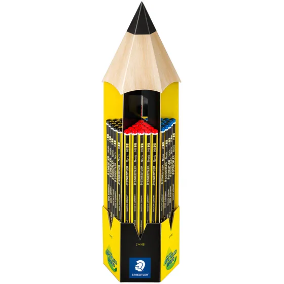 Staedtler Potlood Staedtler Noris display 90 stuks assorti