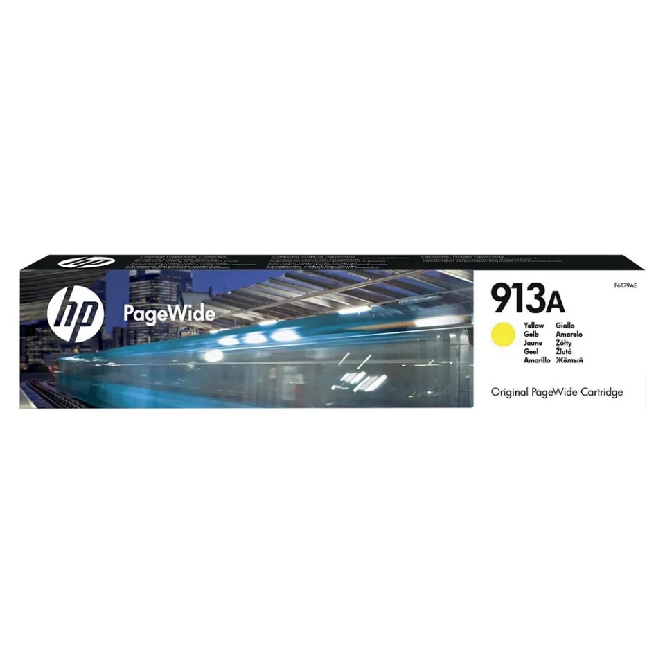 Hp inktcartridge 913A, 3.000 pagina's, OEM F6T79AE, PageWide, geel