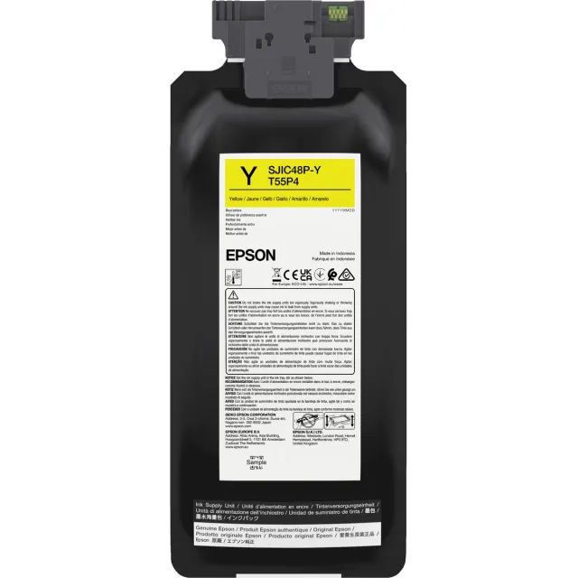 Epson SJIC48P-Y inktcartridge 1 stuk(s) Origineel Normaal rendement Geel