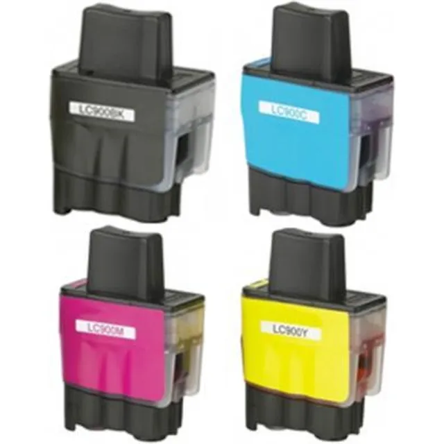 InktDL Huismerk geschikt voor Brother LC-900 inktcartridges - DCP-120C - DCP-115C - DCP-117C - DCP-310 - DCP-340CW - MFC-3340 - MFC-410 - MFC-420 - MFC-425 - MFC-5440 - MFC-5840 - MFC-610 - MFC-620 - MFC-640 Multipack 4 Cartridges