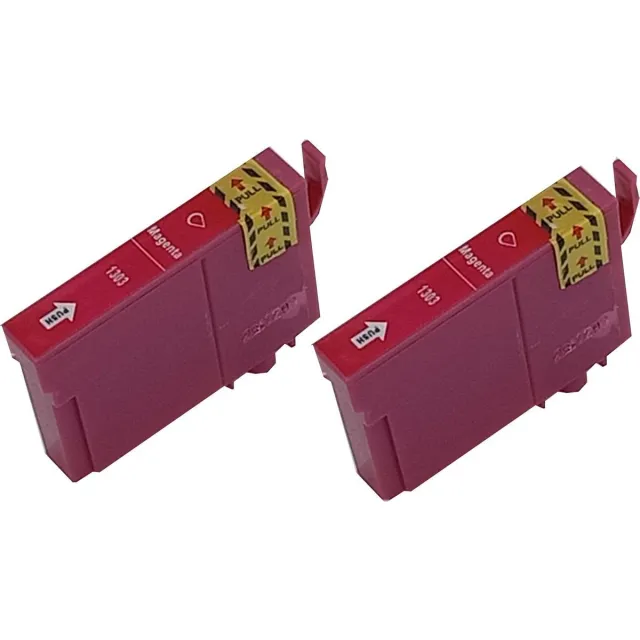 KATRIZ huismerk ink Epson T1303 Magenta | voor Epson Stylus SX525WD/SX620FW/SX535WD/BX525WD/BX625FWD/BX635FWD/BX935FWD/WorkForce WF-7015/7515/7525 | 2 stuks