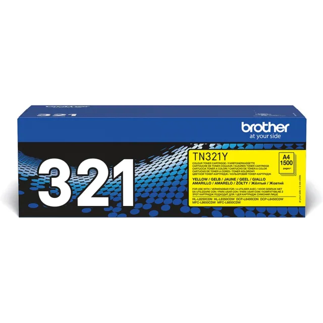 Brother TN-321Y tonercartridge Zwart, Geel