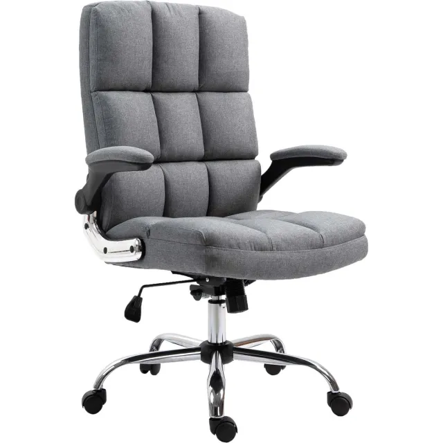 MCW Bureaustoel MCW-J21, bureaustoel executive, in hoogte verstelbaar ~ stof/textiel grijs